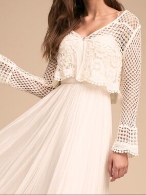 Anthropologie BHLDN Gorgeous knit shrug